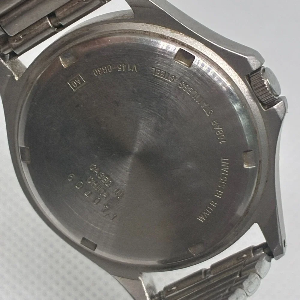 Vintage Seiko Alba Field Gear Solar V145-0B30 Military Men Watch- Working!